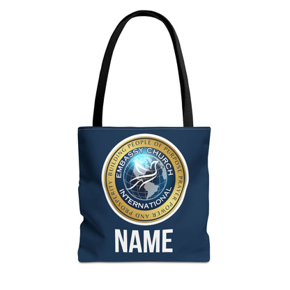 Personalized Embassy Church International Tote Bag