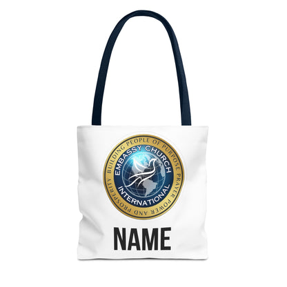 Personalized Embassy Church International Tote Bag