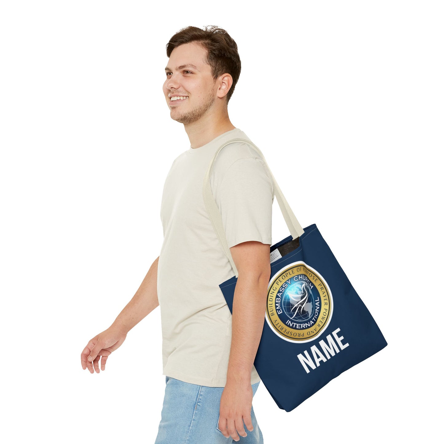 Personalized Embassy Church International Tote Bag