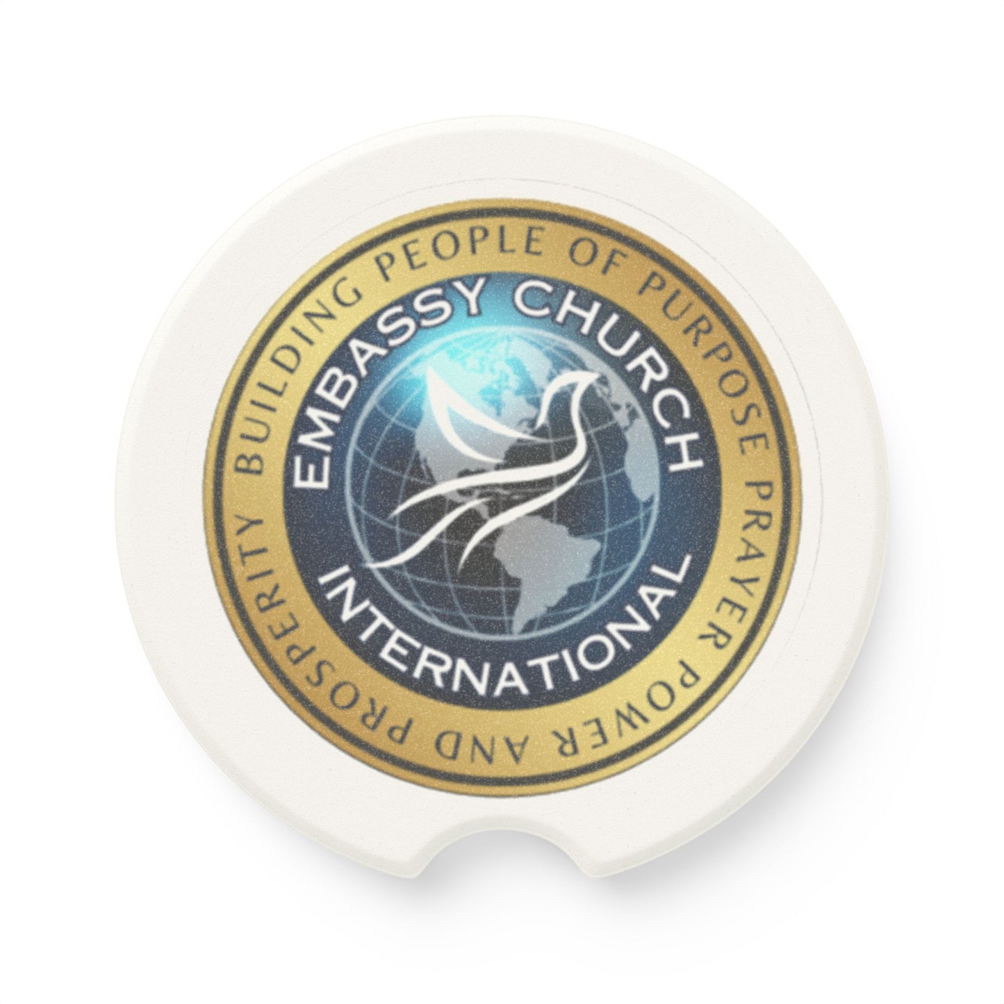 Embassy Church International Soapstone Car Coaster