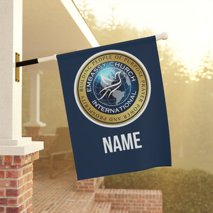 Personalized Embassy Church International Garden & House Banner