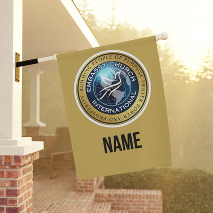 Personalized Embassy Church International Garden & House Banner