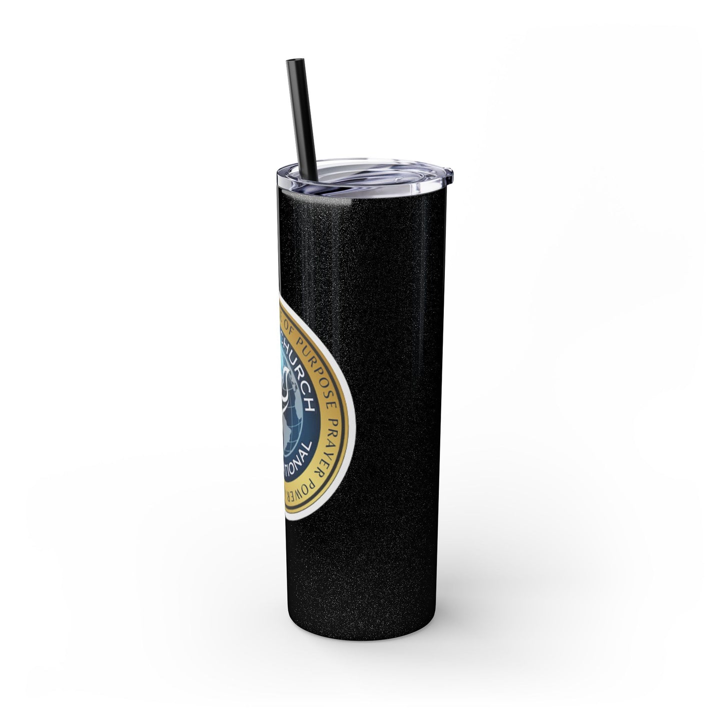 Embassy Church International Skinny Tumbler with Straw, 20oz