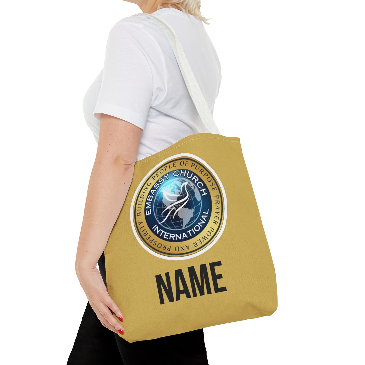 Personalized Embassy Church International Tote Bag