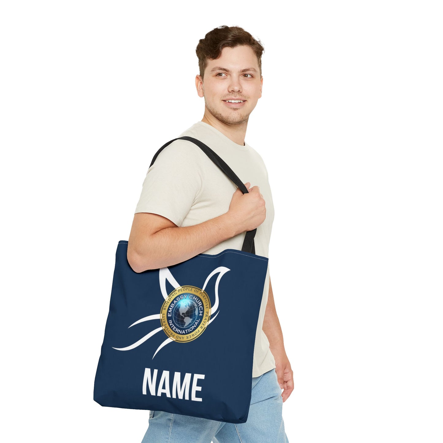 Personalized Embassy Church International Dove Tote Bag