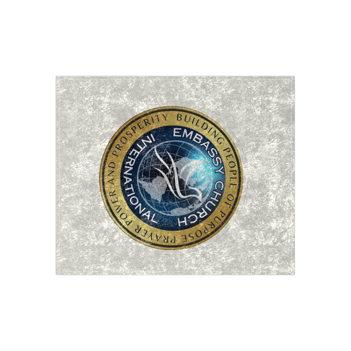 Embassy Church International Crushed Velvet Blanket